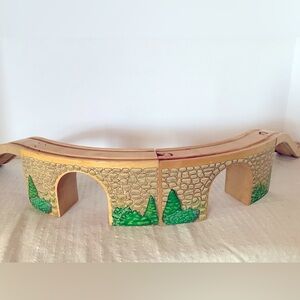 Rare Vintage Arched Viaduct Set Thomas & Friends Wooden Railway 2003, 4 Pieces